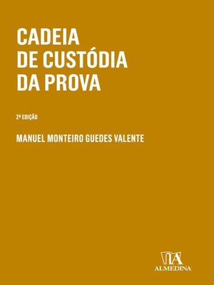 cover image of Cadeia de Custódia da Prova